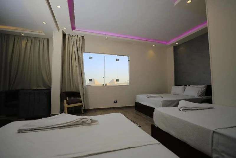 Selected private room with a view of the Giza Pyramids at Jewel hotel