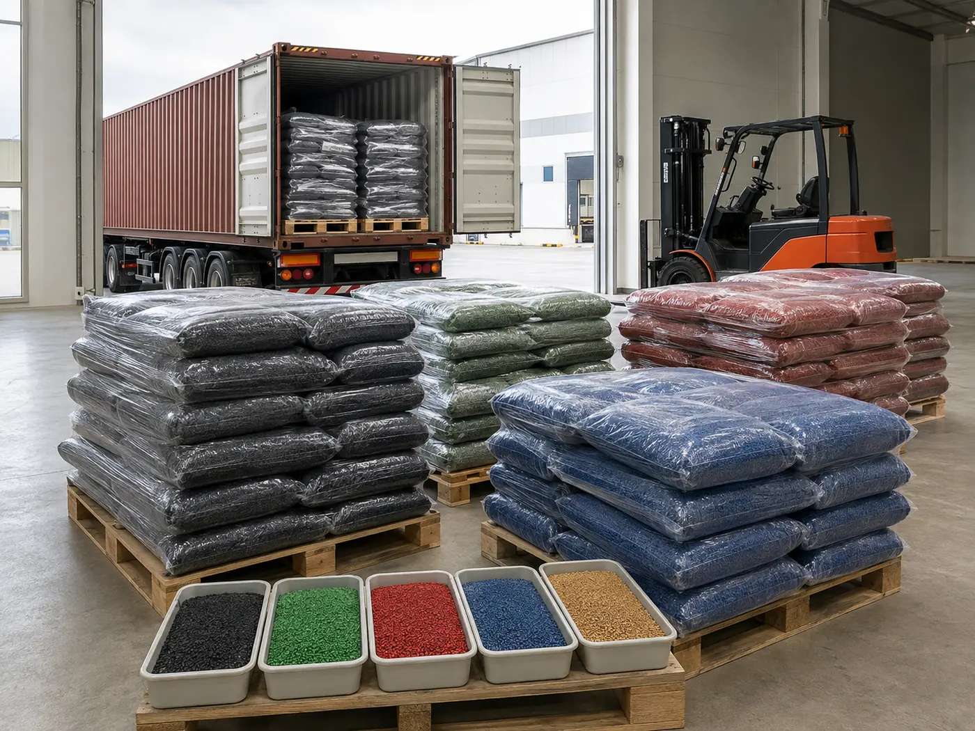 EPDM rubber granules export packaging and international shipment preparation