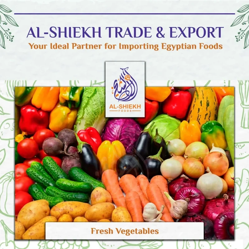 Fresh vegetables from Egypt