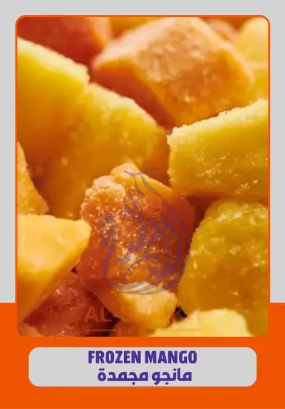 Frozen Egyptian mango pieces for export