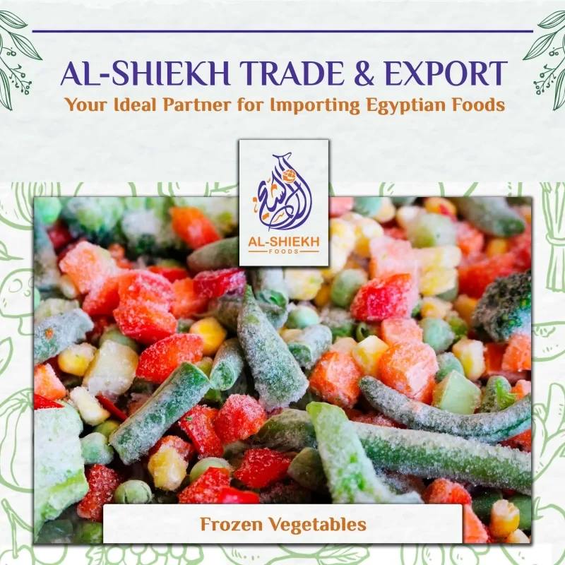 Frozen vegetables from Egypt