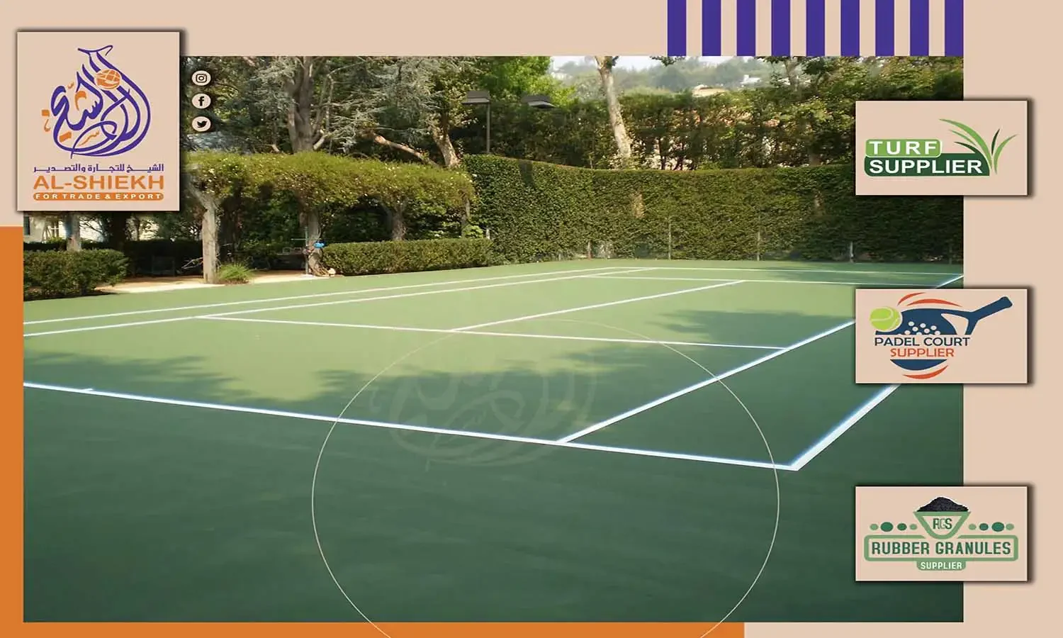 Acrylic sports court flooring for tennis and multi-purpose courts