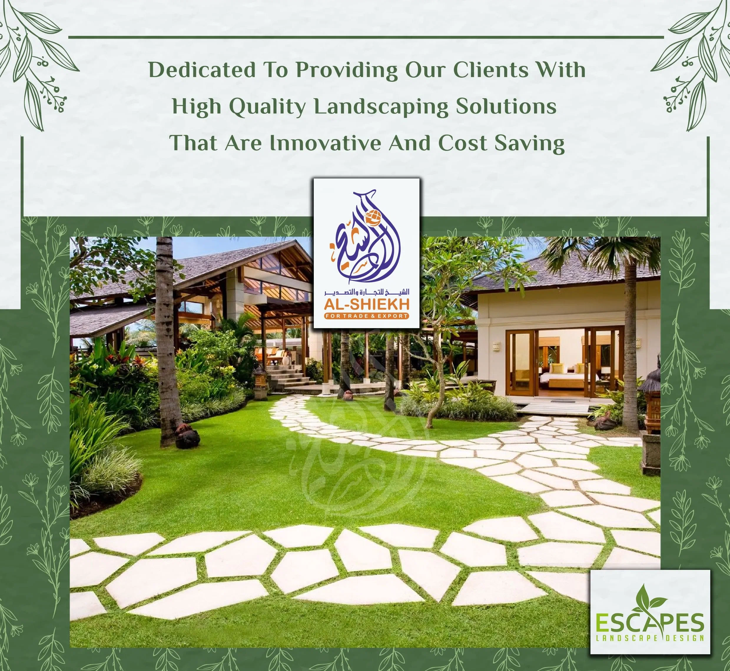 مشروع تنسيق حدائق ولاندسكيب من Escapes Landscape Design